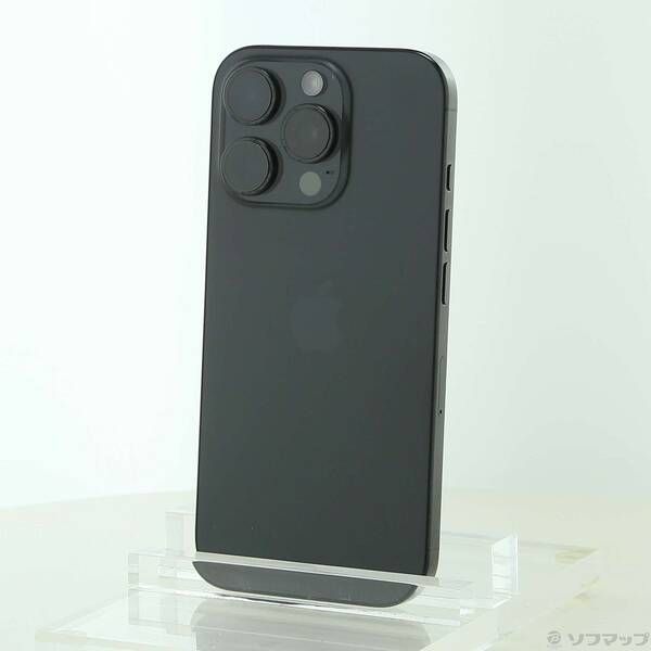ソフマップ 〔中古品〕 iPhone16 Pro 128GB ブラックチタニウム MYMV3J／A SIMフリー【198】
