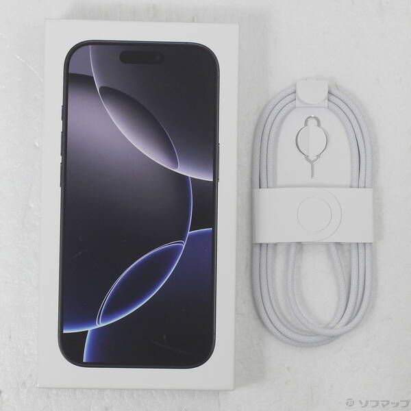 ソフマップ 〔中古品〕 iPhone16 Pro 128GB ブラックチタニウム MYMV3J／A SIMフリー【198】