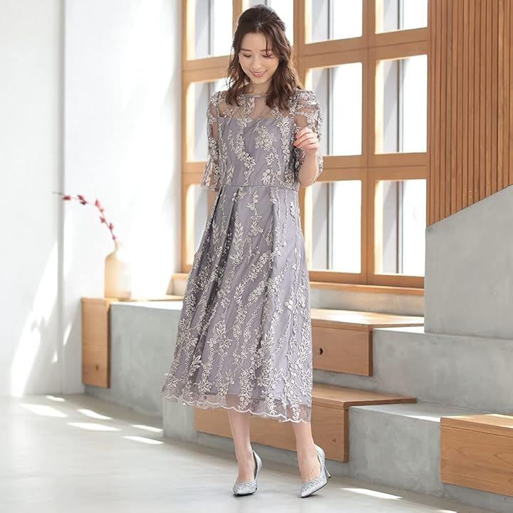 AUNI(アウニイ) パンプス レディース 靴 歩きやすい 結婚式 ポインテッドトゥ 8cm ヒール キャバヒール お呼ばれ パーティー フォーマル ママ 美脚 ロー ピンヒール (シルバー / 3395, 23.0 cm)
