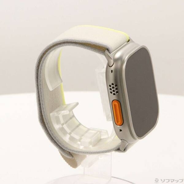 ソフマップ 〔中古品〕 Apple Watch Ultra GPS + Cellular 49mm チタニウムケース イエロー/ベージュトレイルループ【198】 ソフマップ 〔中古品〕 Apple Watch Ultra GPS + Cellular 49mm チタニウムケース イエロー/ベージュトレイルループ【198】