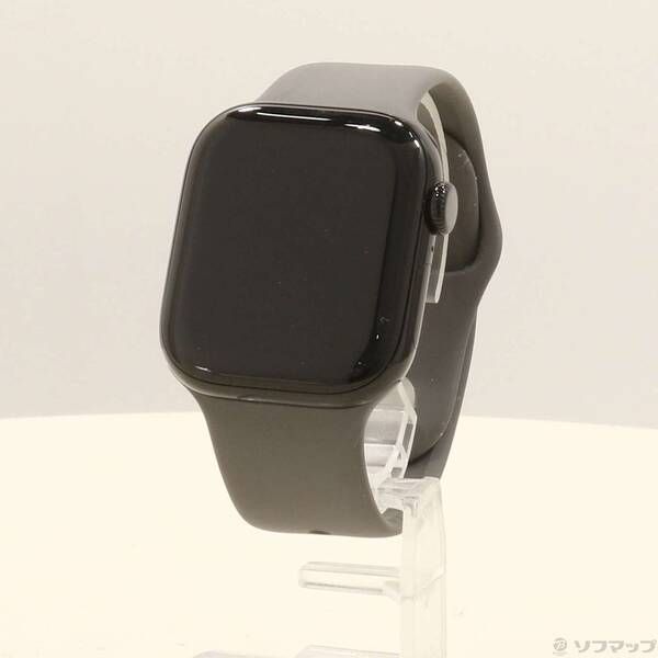 ソフマップ 〔中古品〕 Apple Watch Series 10 GPS 42mm ジェットブラックアルミニウムケース ストーングレイスポーツバンド【198】
