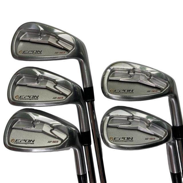 【中古】 エポンゴルフ株式会社 EPON AF-503 6S アイアンセット IR 純正特注シャフト (フレックスS) メンズ 男性用 右利き 右用 Cランク ゴルフクラブ