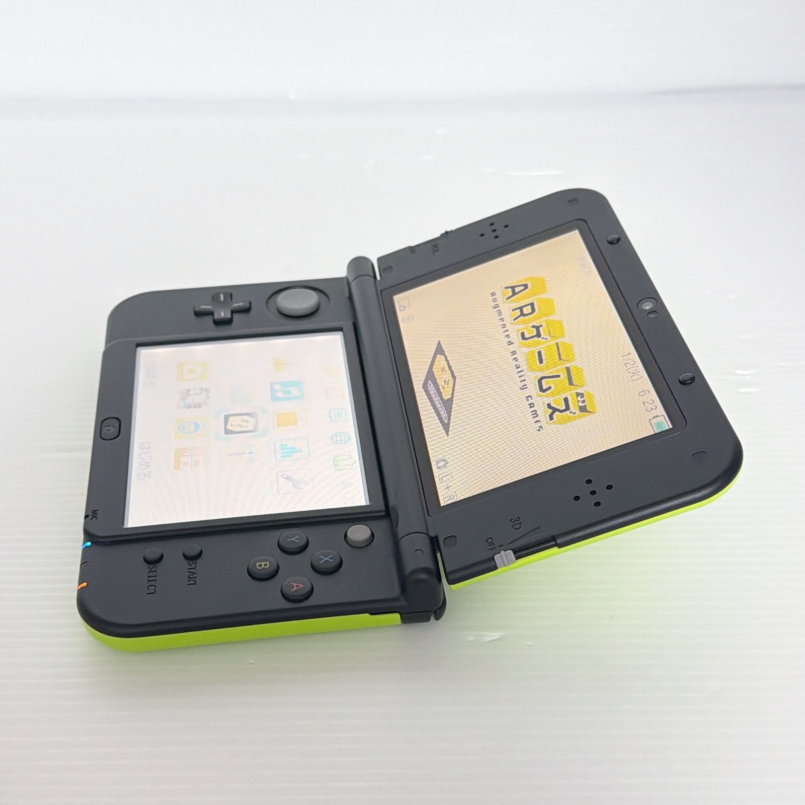 極美品 New ニンテンドー 3DSLL ライムブラック 上画面IPS液晶 遊べる 