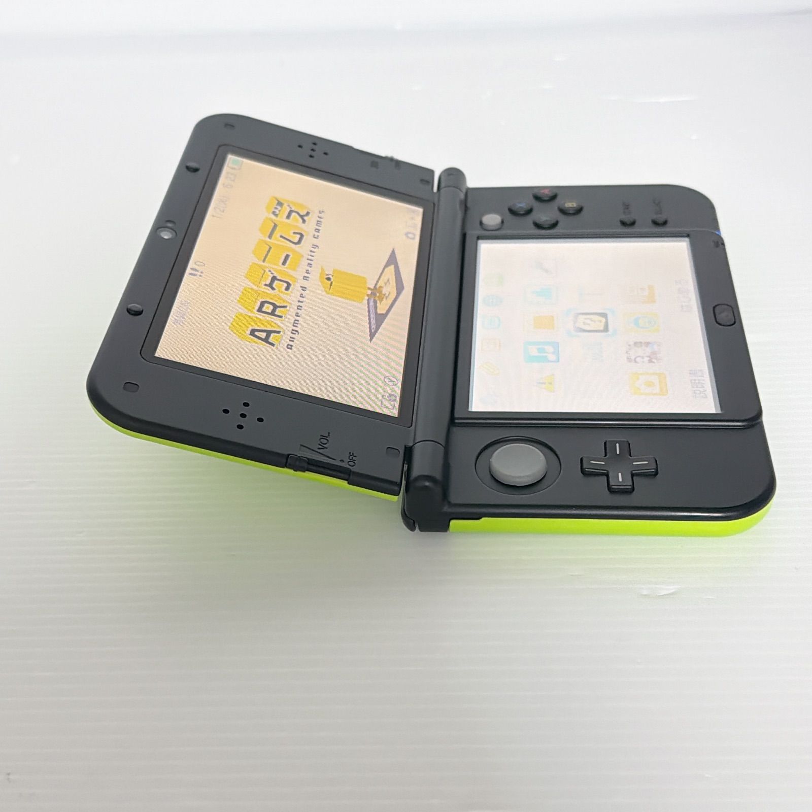極美品 New ニンテンドー 3DSLL ライムブラック 上画面IPS液晶 遊べる 