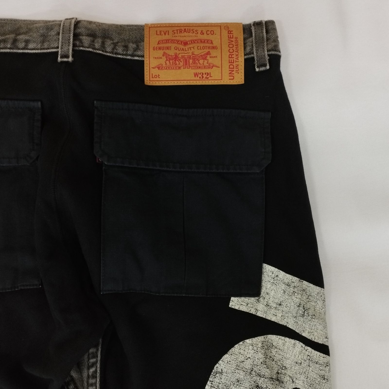 D36808】UNDERCOVER × Levis コラボ ドッキングデニム ジーンズ W32