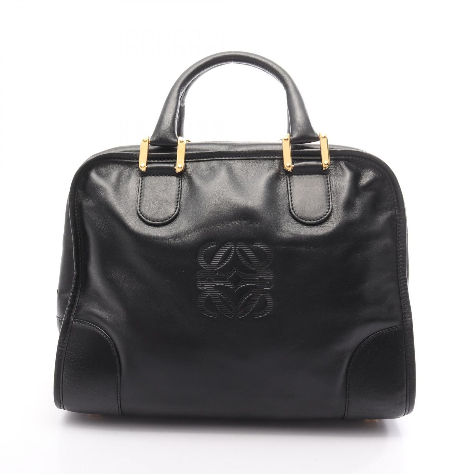 ロエベ LOEWE ハンドバッグ アマソナ32 ブラック レザー アマソナ32 レディース Used A
