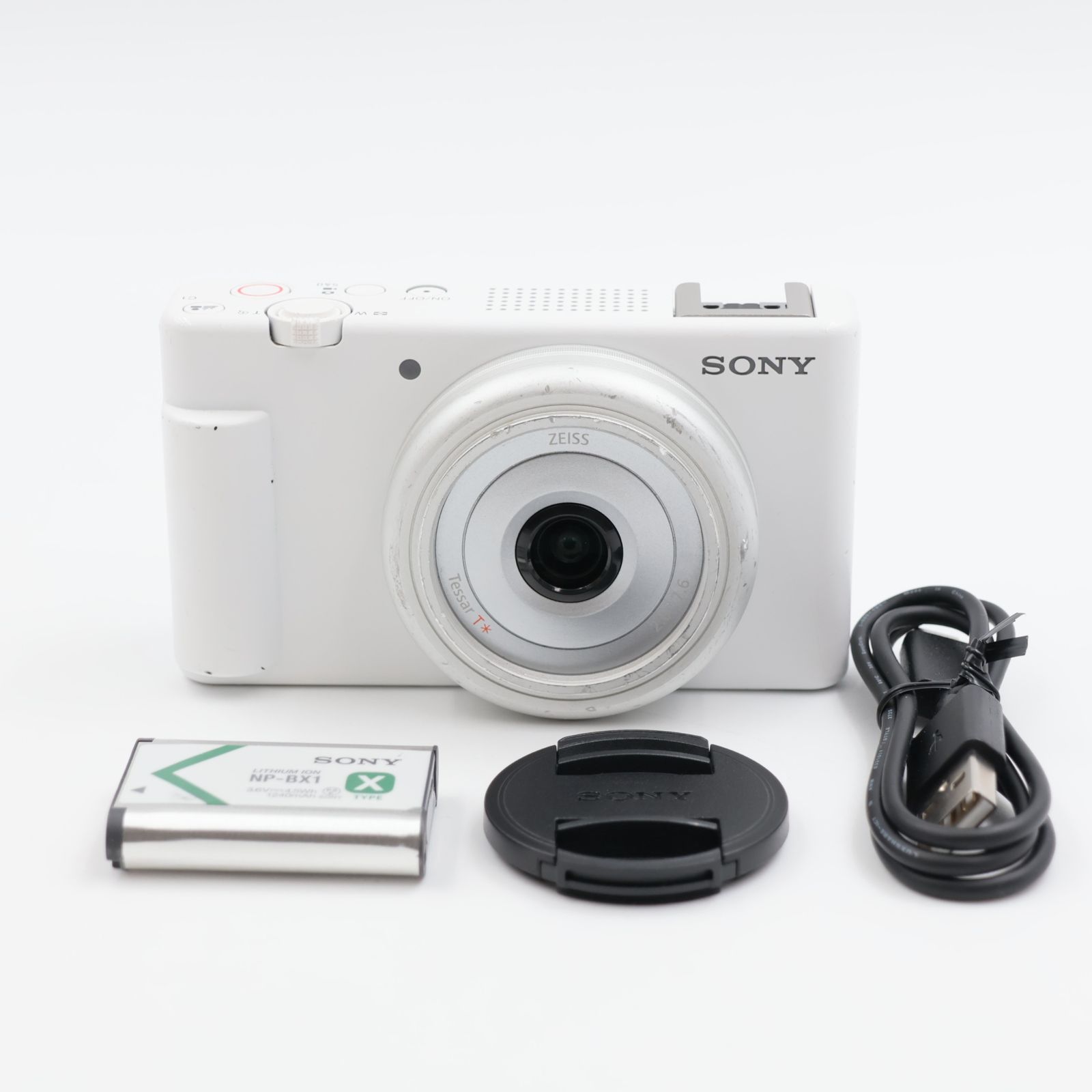 ■良品■ SONY VLOGCAM ZV-1F ホワイト コンパクトデジタルカメラ ソニー