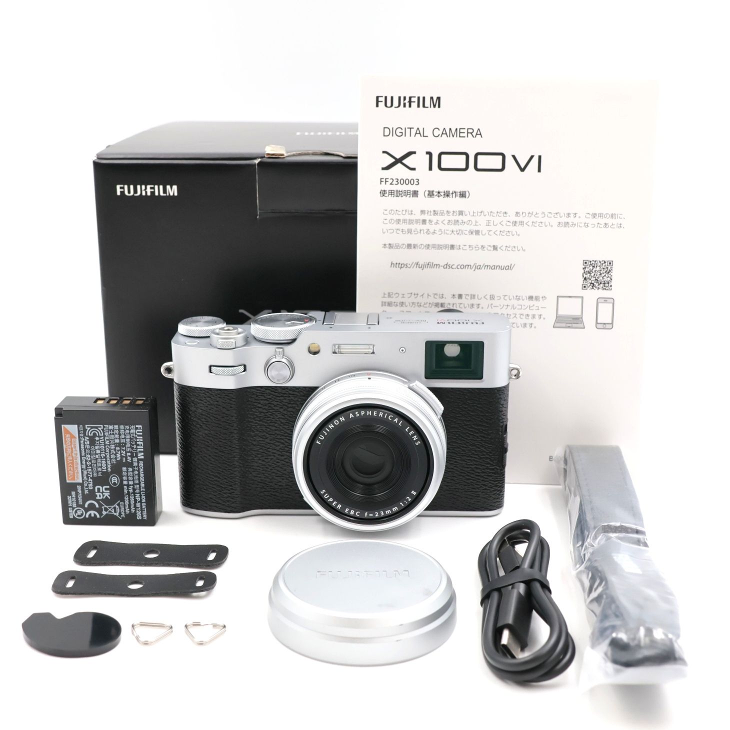 ■シャッター数2900枚！新品同様■ FUJIFILM X100Ⅵ シルバー デジタルカメラ X100VI 日英二言語モデル 富士フィルム