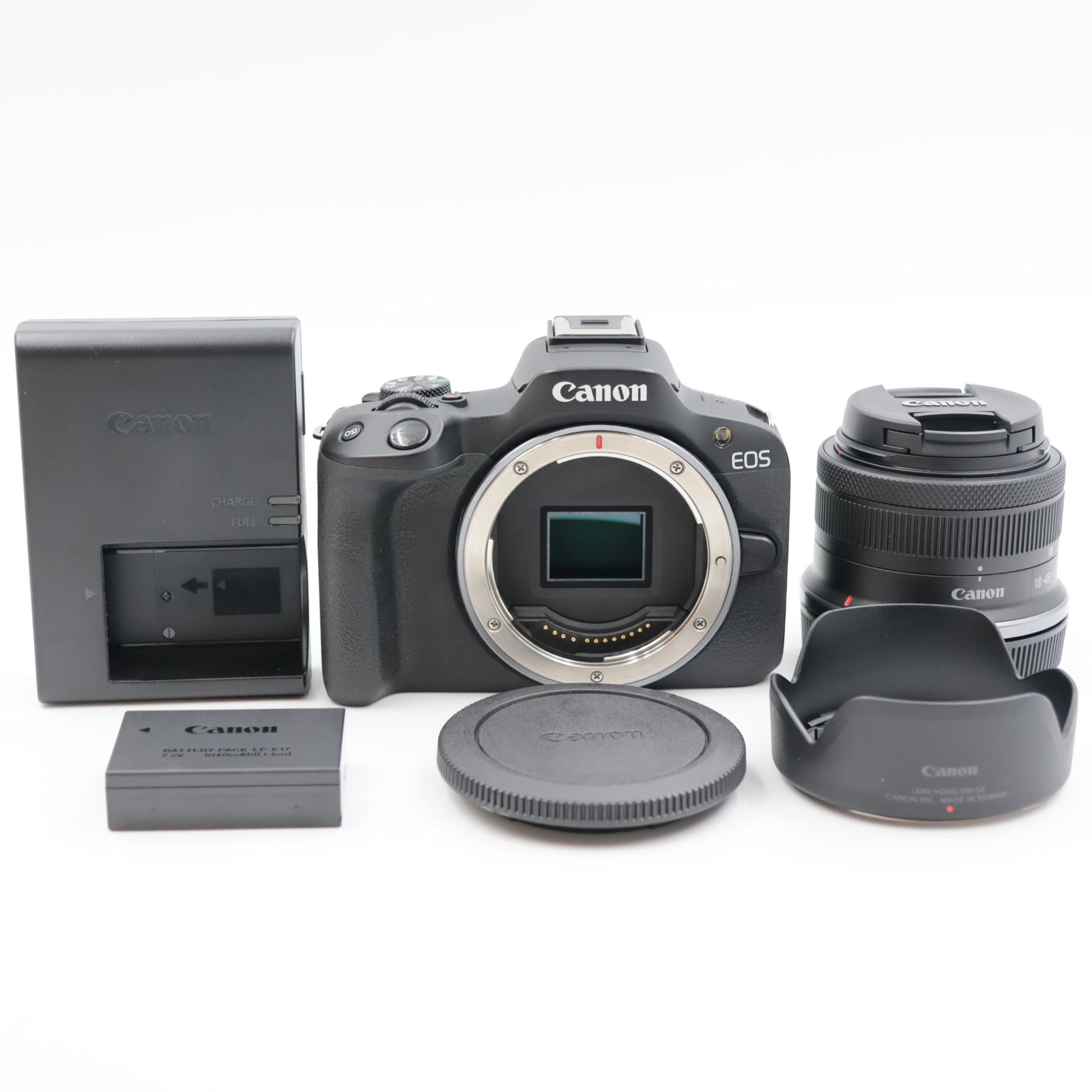 ■シャッター数3000枚！極上品■ Canon EOS R50 RF-S18-45 IS STM 標準ズームレンズキットブラック ミラーレス一眼カメラ キヤノン
