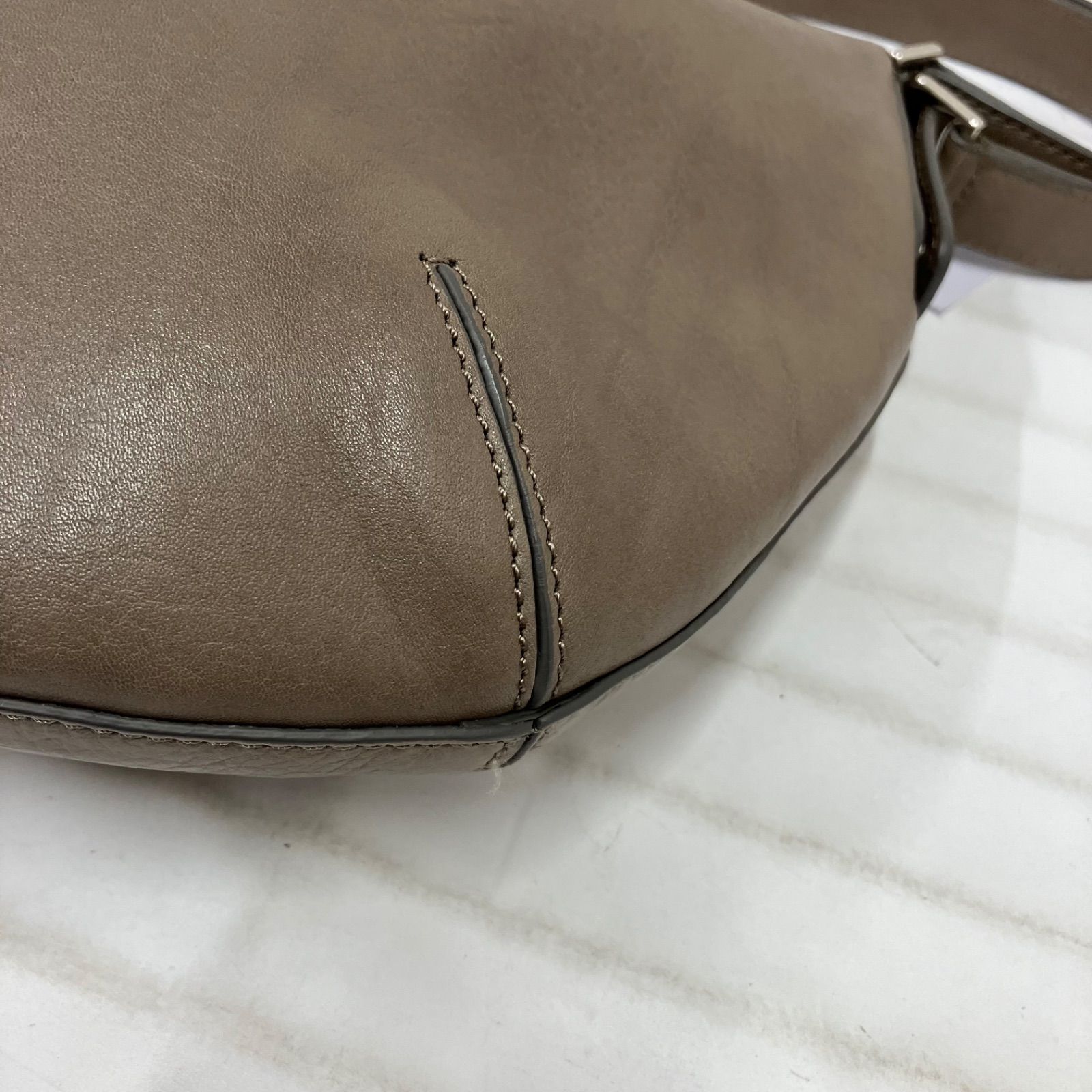 3155 HIROFU ヒロフ ソーロ ショルダーバッグ トートバッグ グレージュ
