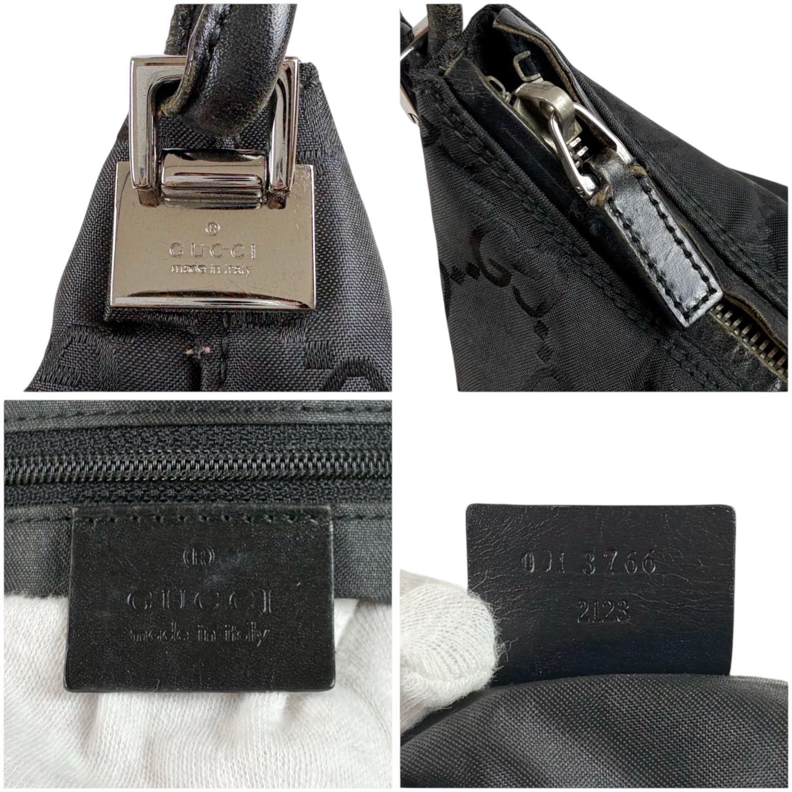 グッチ GUCCI GGキャンバス ワンショルダーバッグ ホーボーバッグ 
