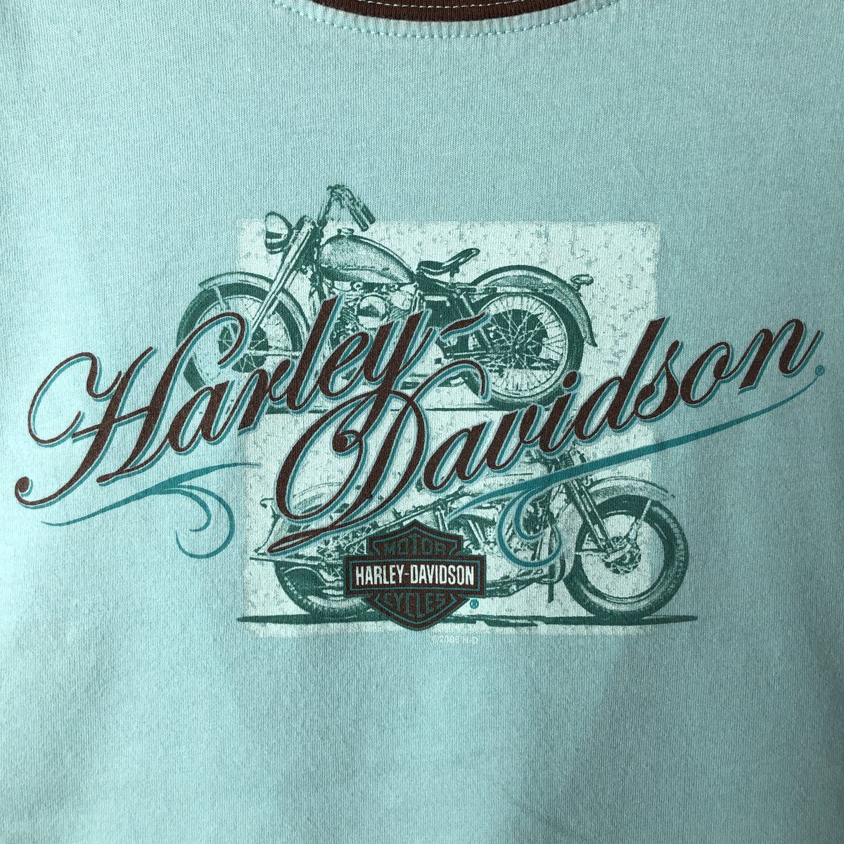 古着 00年代 ハーレーダビッドソン Harley-Davidson 七分袖 ラグランTシャツ USA製 レディースXL相当/eaa639365