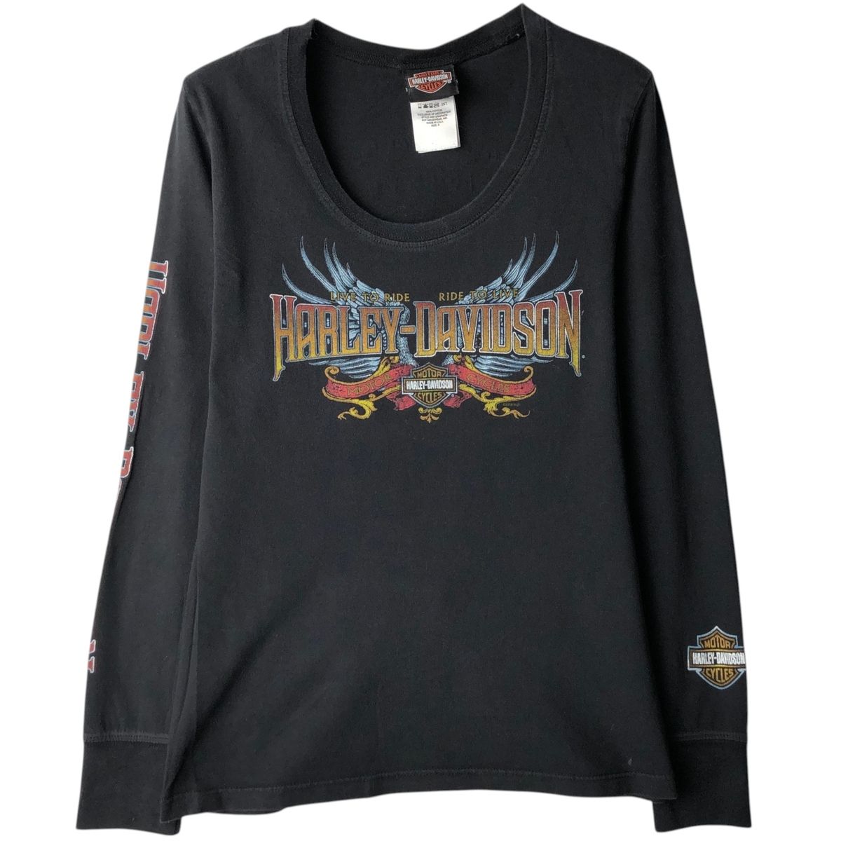 古着 ハーレーダビッドソン Harley-Davidson ロングTシャツ ロンT USA製 レディースS相当/eaa639367