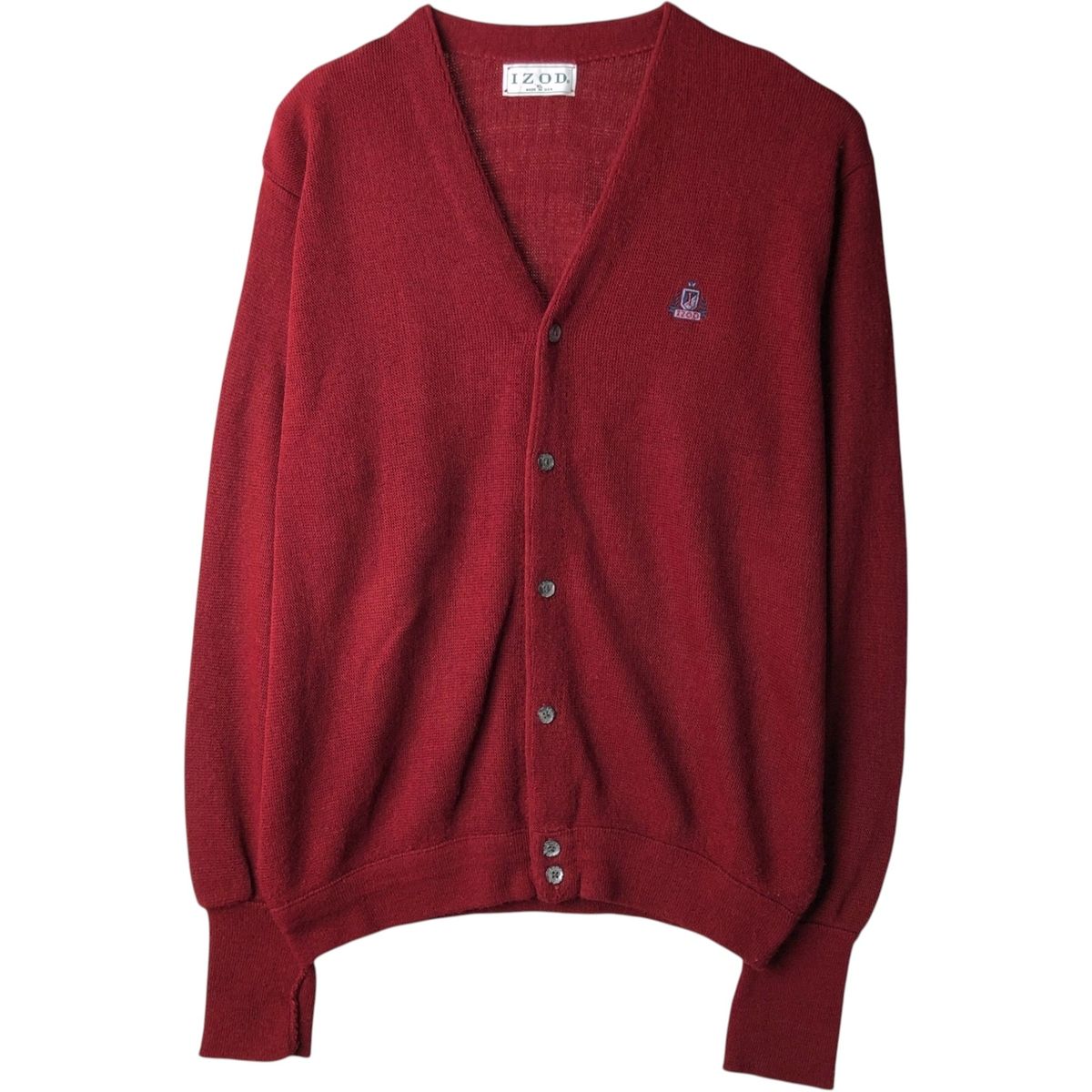 古着 90年代 アイゾッド IZOD アクリルニットカーディガン USA製 メンズXL相当 ヴィンテージ/eaa639606