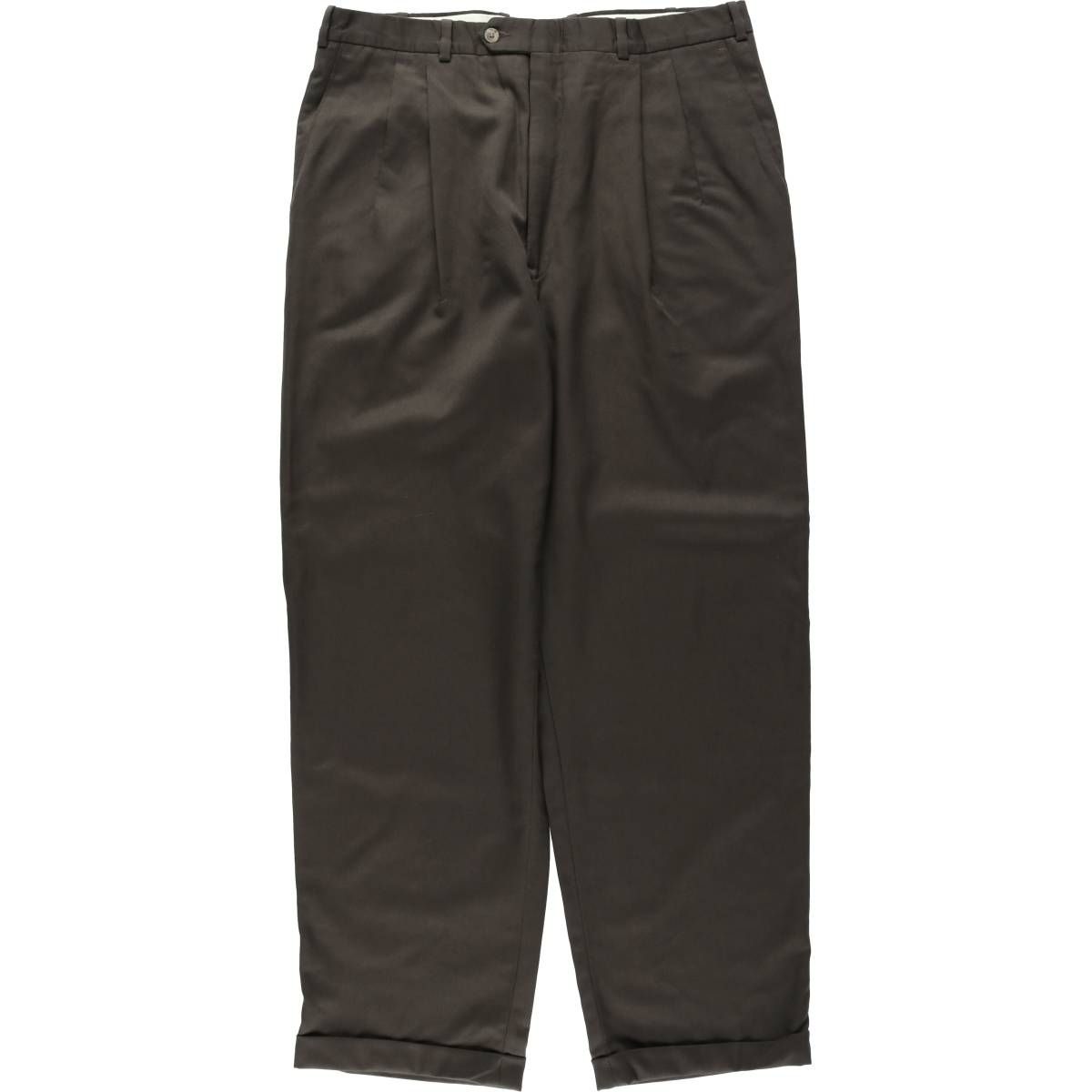 古着 80~90年代 JB Britches NORDSTROM ノードストローム ウールパンツ ツータック スラックス USA製 メンズw35相当/eaa634017