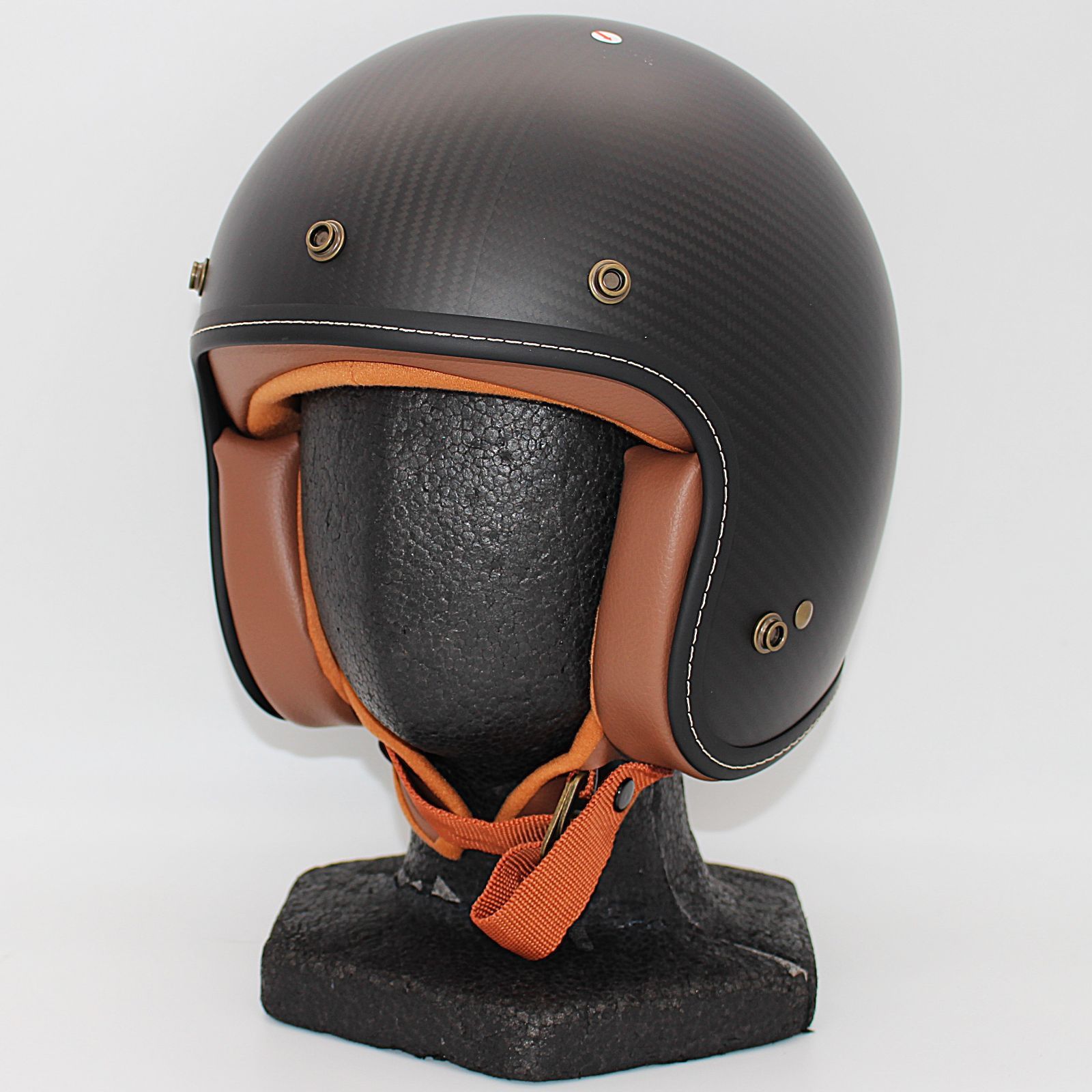 ZEALOT　フライボーイジェット2　CARBON HYBRID　STD MATT/BROWN　Mサイズ　FJ0019　ジェットヘルメット