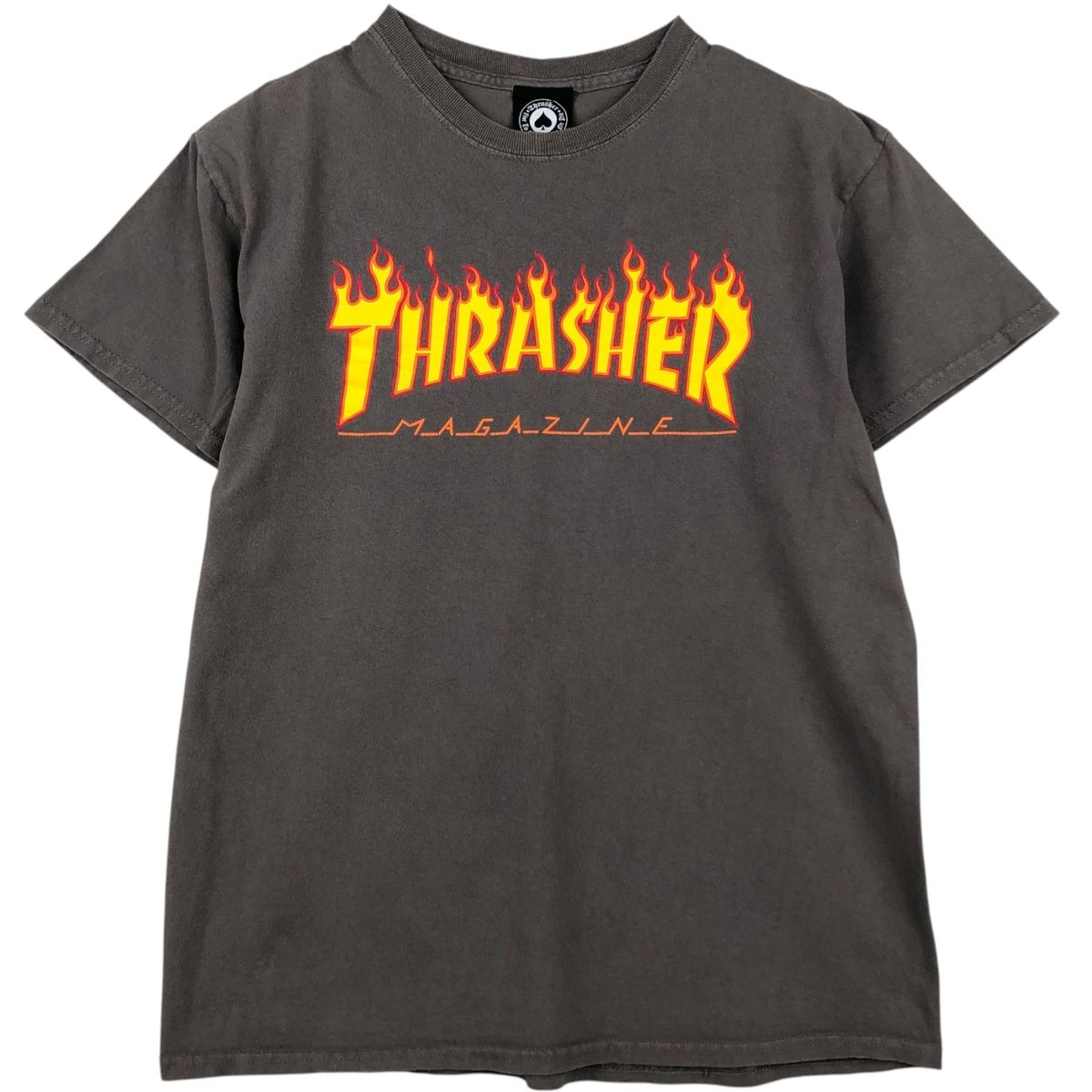 古着 スラッシャー THRASHER ファイヤーパターン スポーツプリントTシャツ メンズM相当/eaa639208