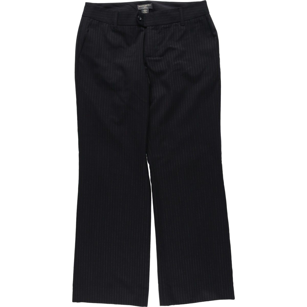 古着 00年代 バナナリパブリック BANANA REPUBLIC ストライプ柄 ウール スラックスパンツ レディースXL(w33)相当/eaa640161