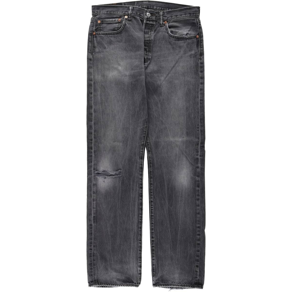 古着 リーバイス Levi's 501 ブラックデニム ストレートデニムパンツ メンズw34相当/eaa638373