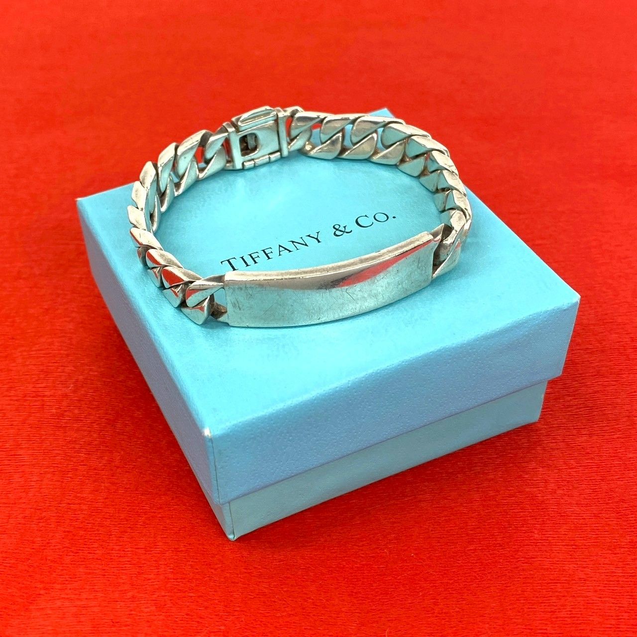 極 美品 TIFFANY&Co. ティファニー ID ブレスレット シルバー925