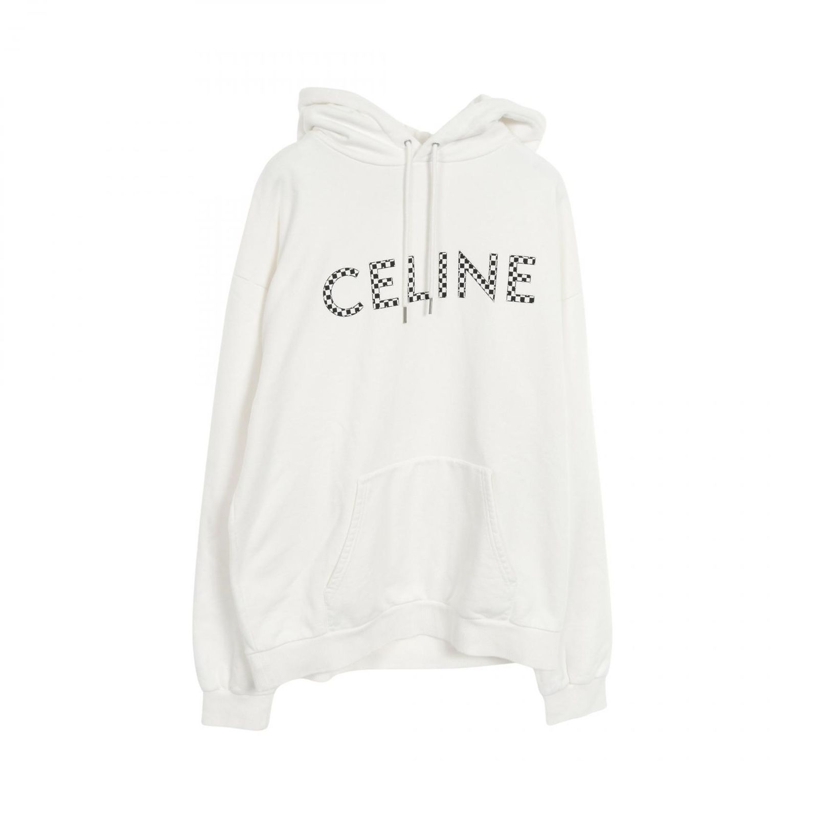 セリーヌ CELINE パーカー ルーズ スウェットシャツ コットン パーカー メンズ Used B