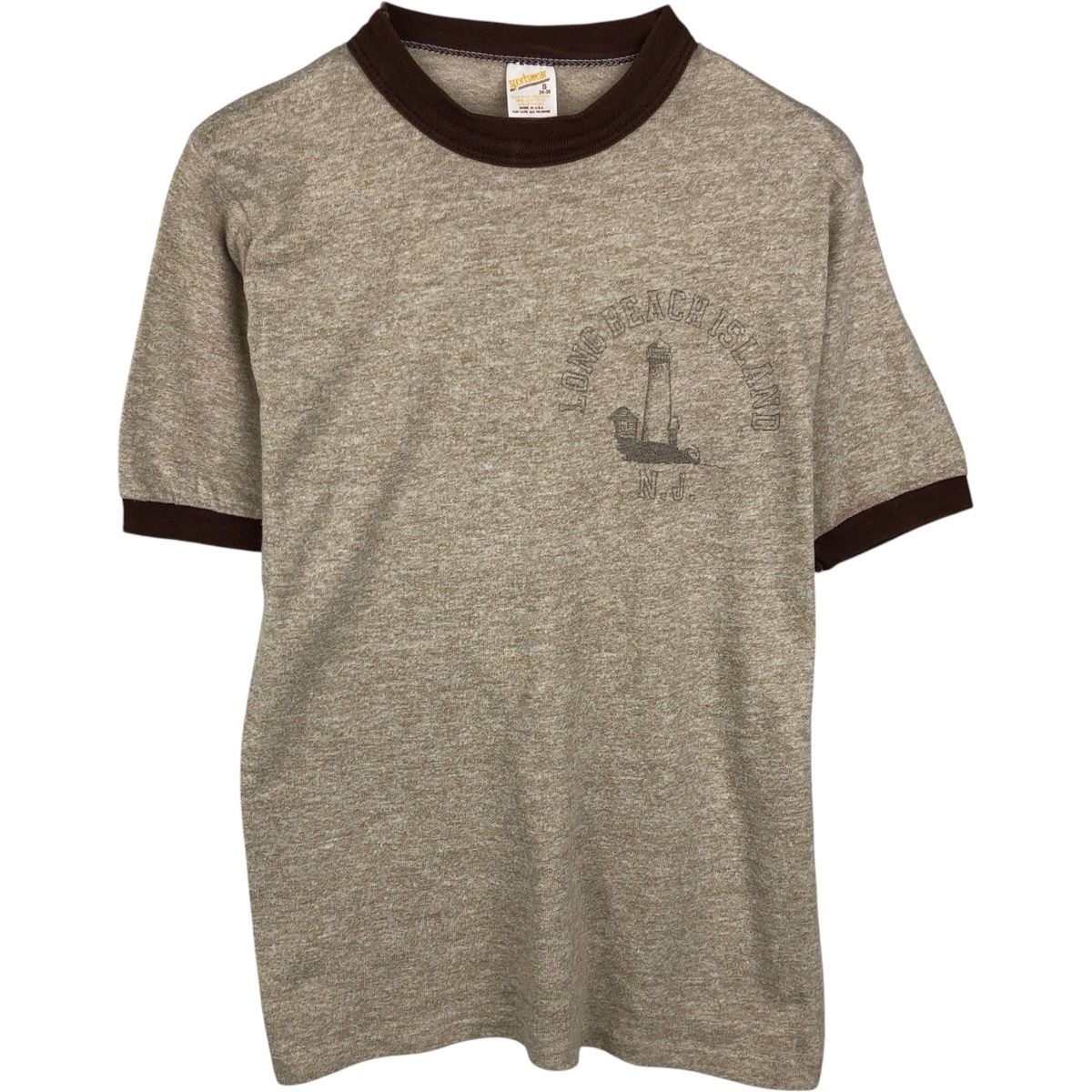 古着 80年代 Sportswear リンガーTシャツ USA製 レディースS相当 ヴィンテージ/eaa640185