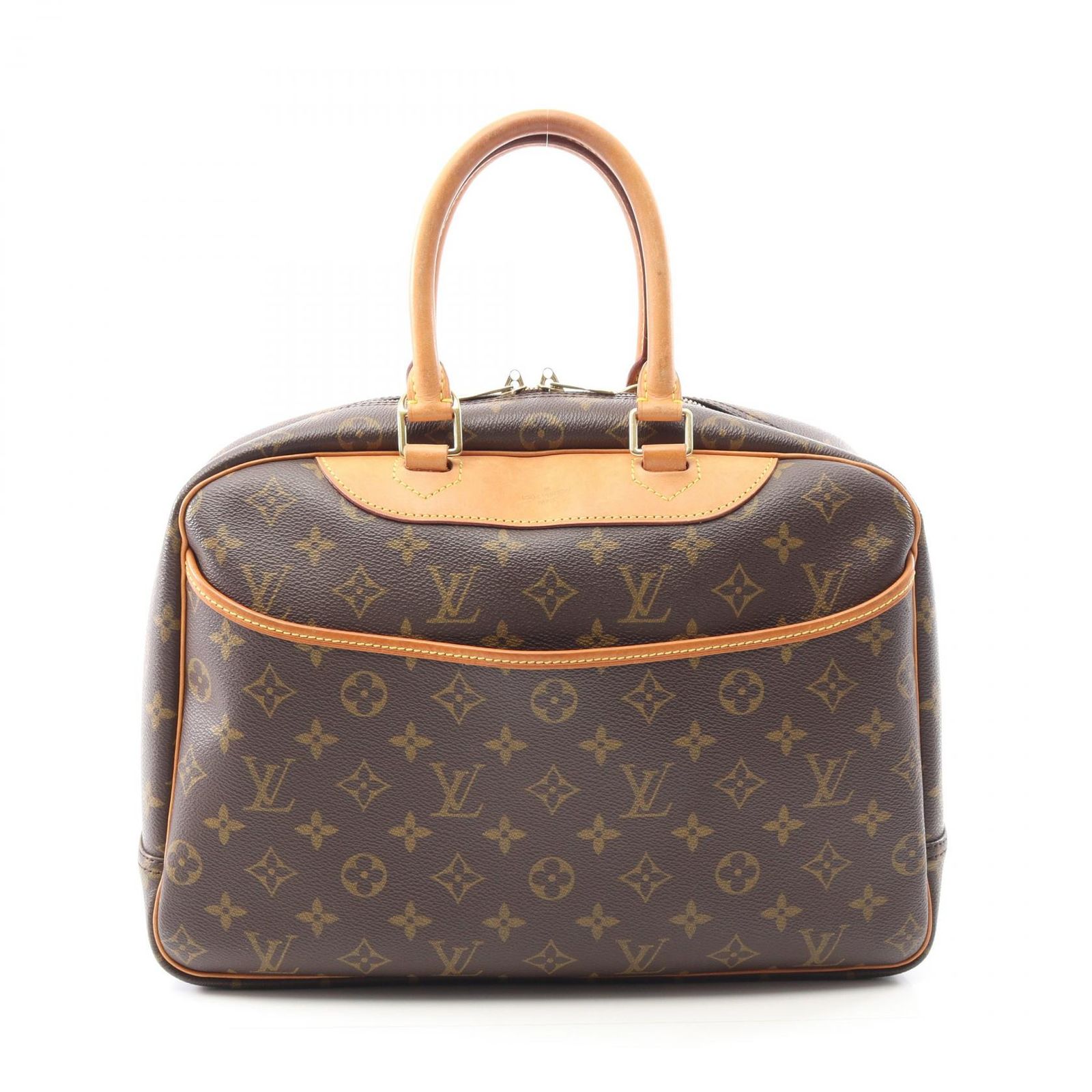 ルイ・ヴィトン LOUIS VUITTON ハンドバッグ ドーヴィル ボーリングヴァニティ M47270 PVCコーティングキャンバス レザー ドーヴィル レディース Used B