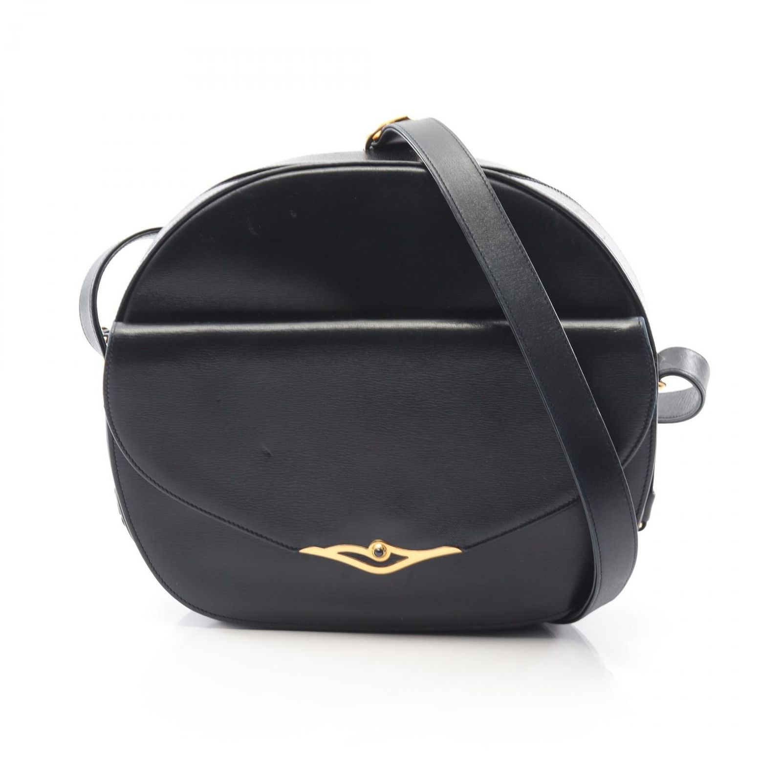 カルティエ CARTIER ショルダーバッグ サファイアライン ネイビー レザー サフィア ショルダーバッグ レディース Used B