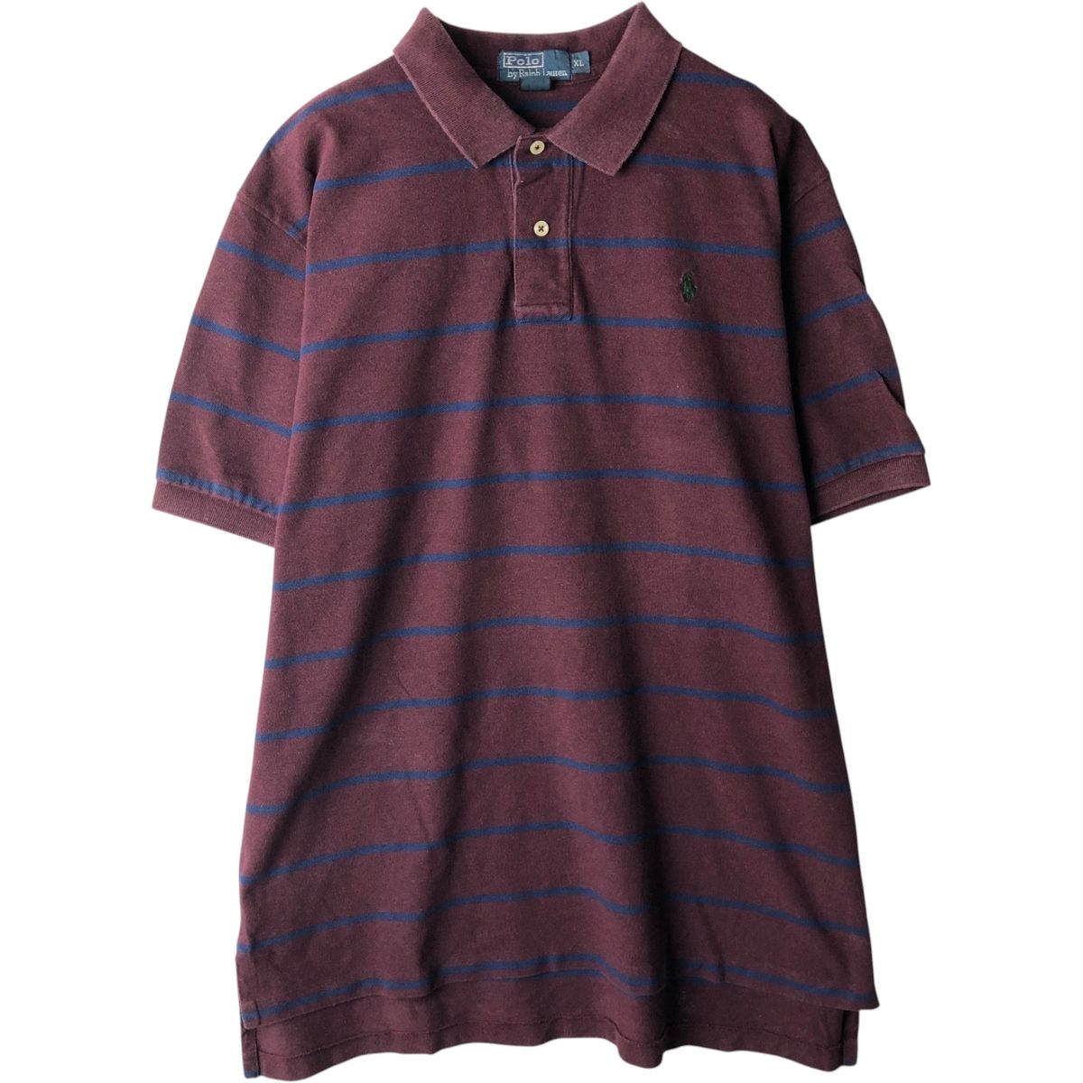 古着 ラルフローレン Ralph Lauren POLO by Ralph Lauren 半袖 ボーダー ポロシャツ メンズXL相当/eaa637477