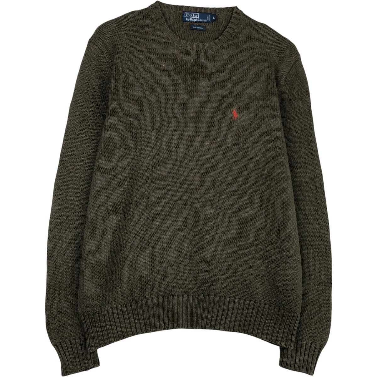 古着 ラルフローレン Ralph Lauren POLO by Ralph Lauren コットンニットセーター メンズL相当/eaa637166