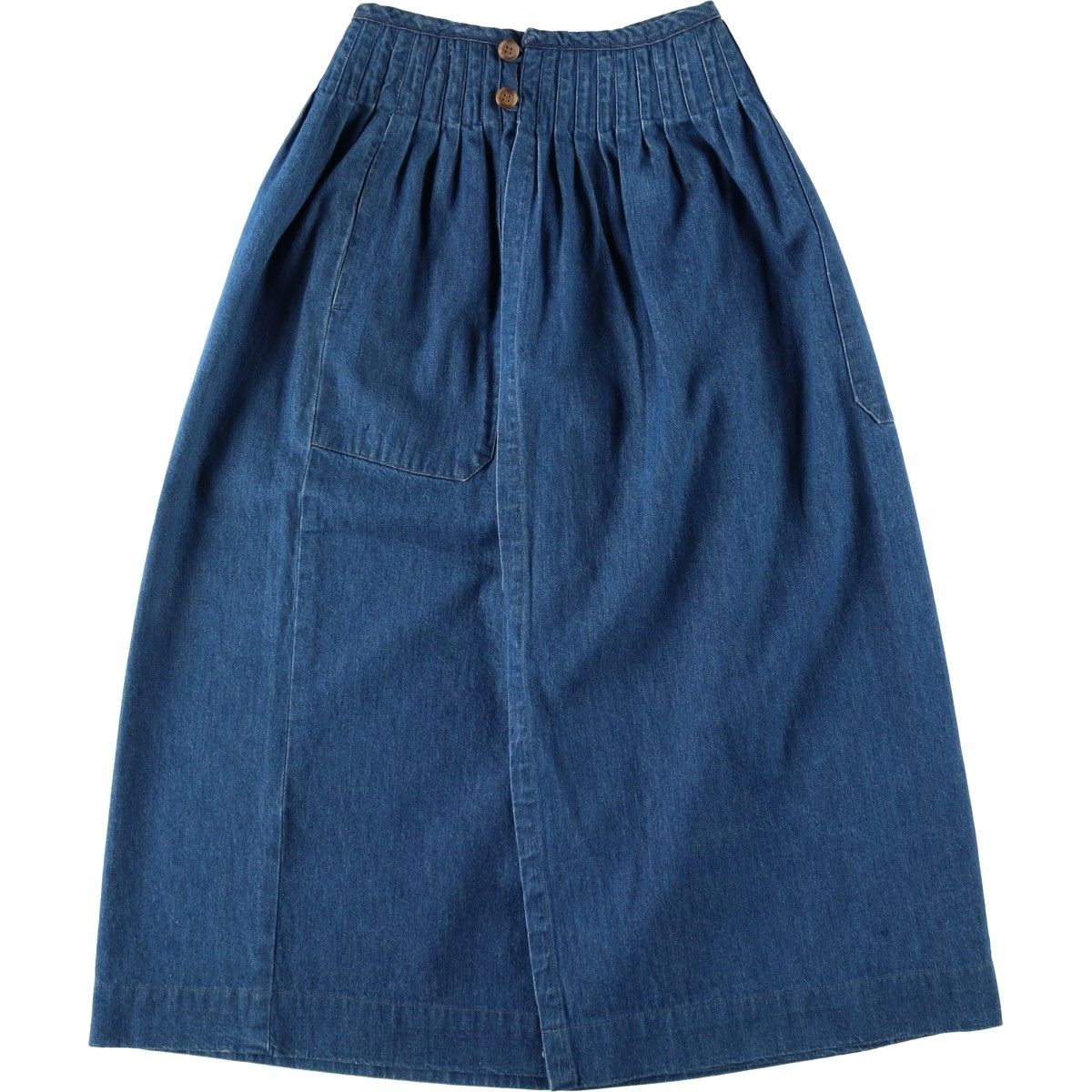 古着 90年代~ ラルフローレン Ralph Lauren 前開き デニム ロング ラップ 巻きスカート USA製 レディースS相当 ヴィンテージ/eaa638842