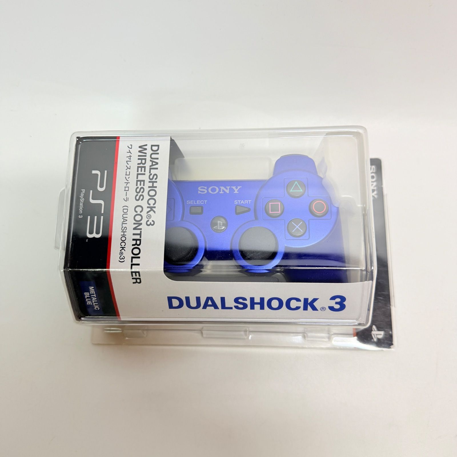 デュアルショック3 メタリックブルー　ps3 ワイヤレスコントローラー