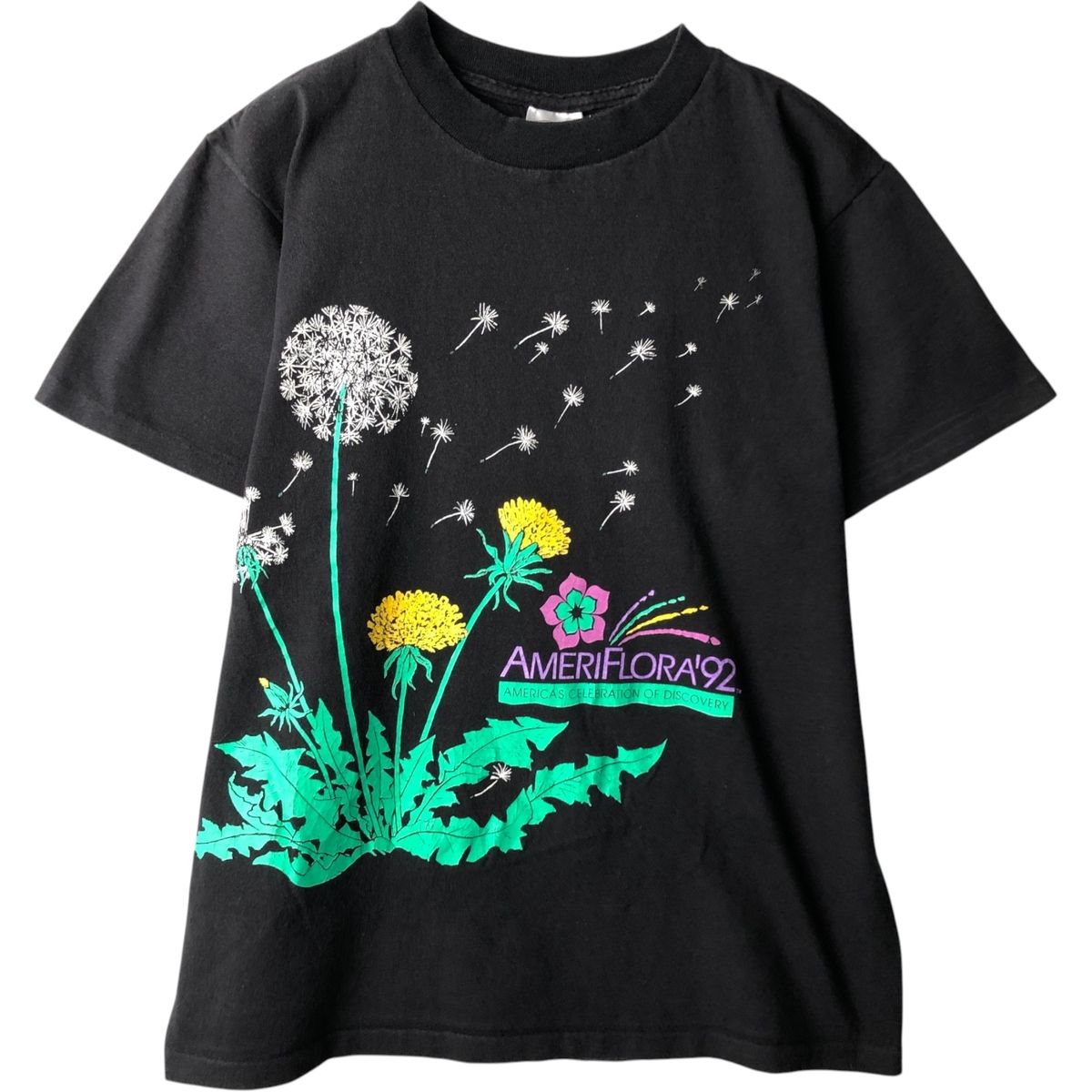 古着 90年代 デルタ DELTA 花柄 プリントTシャツ USA製 メンズM相当 ヴィンテージ/eaa639128