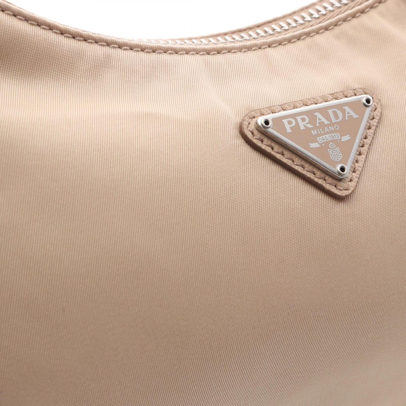 プラダ PRADA ショルダーバッグ Re-Edition 2005 BH204 ベージュ ナイロン レザー Re-Edition 2005 ショルダーバッグ レディース Used B