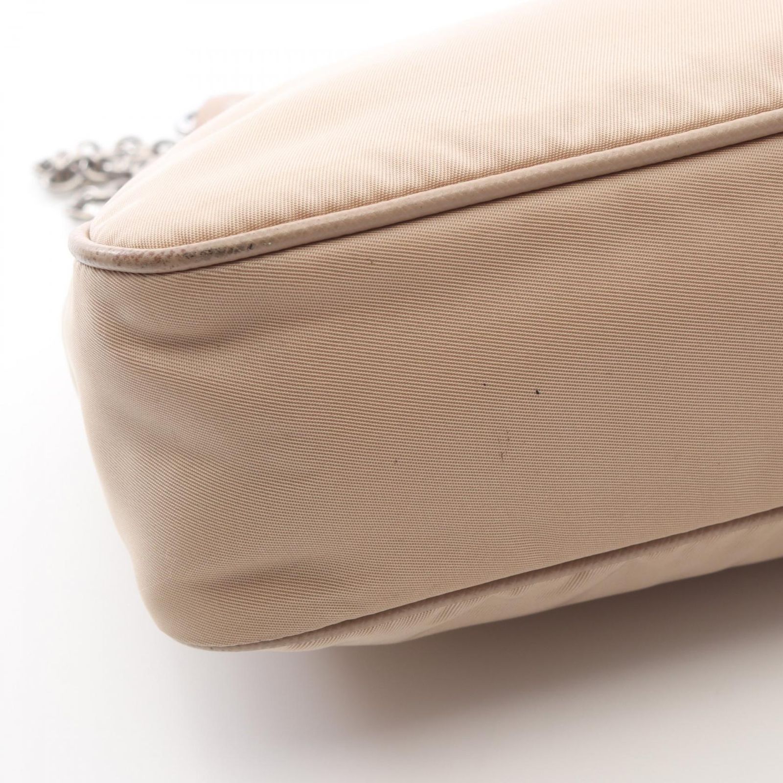 プラダ PRADA ショルダーバッグ Re-Edition 2005 BH204 ベージュ ナイロン レザー Re-Edition 2005 ショルダーバッグ レディース Used B