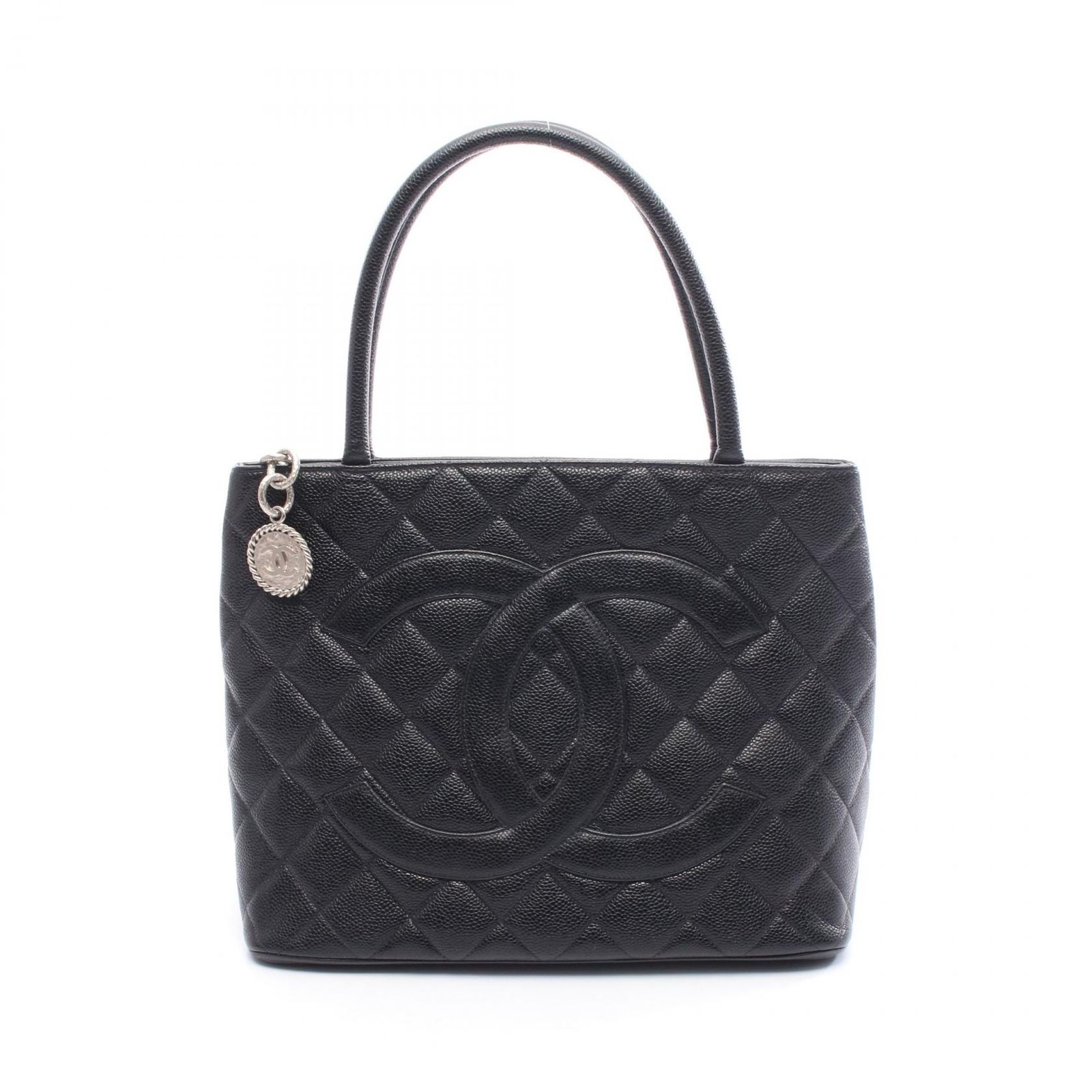 シャネル CHANEL トートバッグ 復刻トート ブラック キャビアスキン(グレインドカーフ) 復刻トート レディース Used B