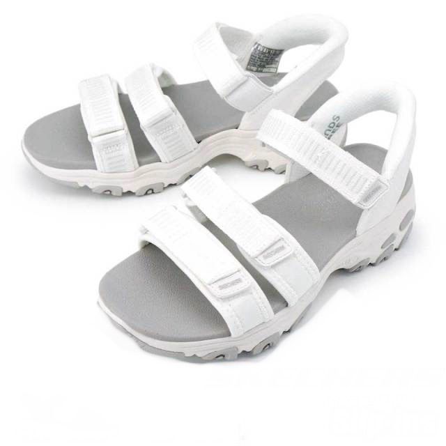 新入荷！！【正規品取扱店･新品】 SKECHERS スケッチャーズ SLIP-INS スリップインズ ディーライツ サンダル クラシック キャッチ 163651 WHT (23〜24cm)