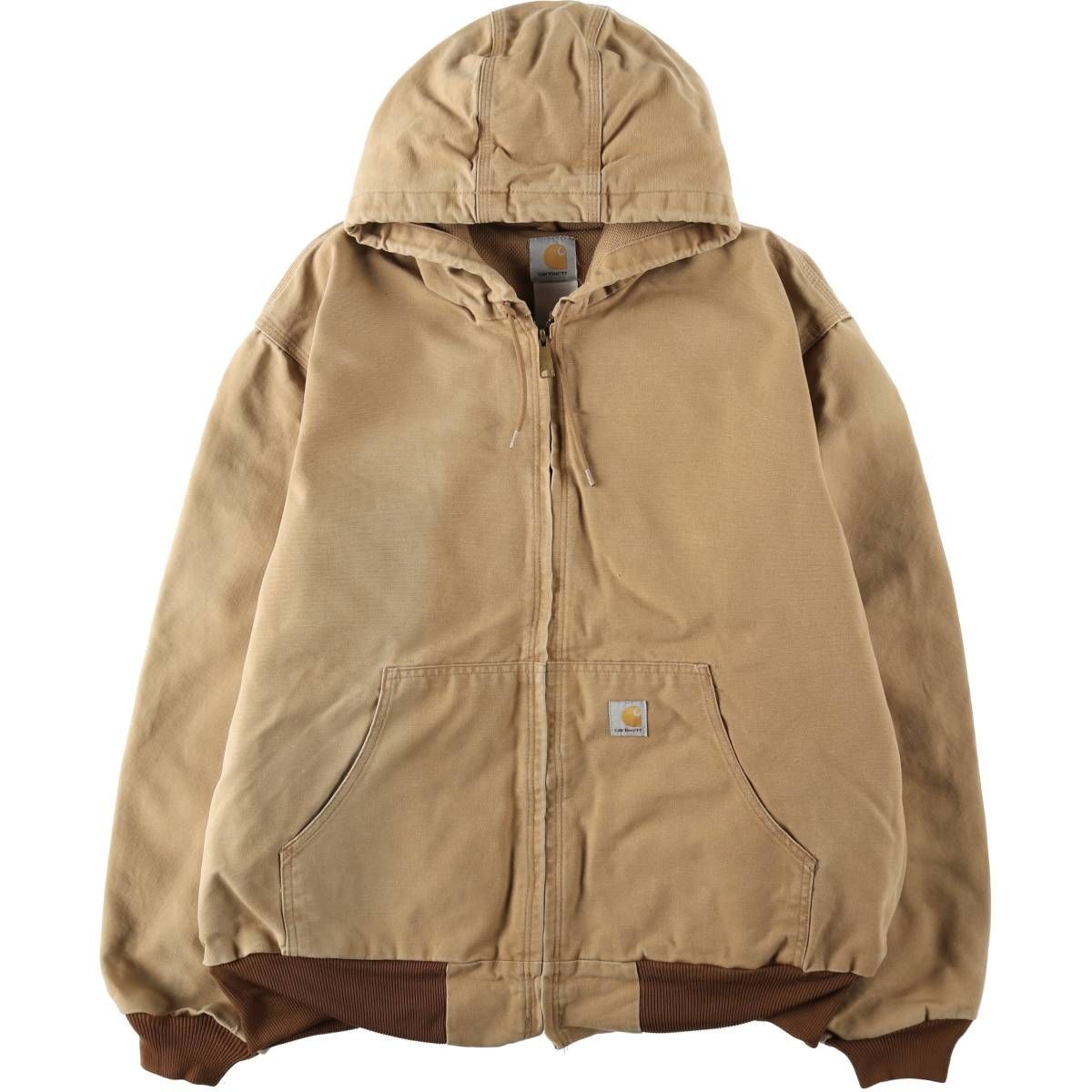 古着 カーハート Carhartt アクティブジャケット ダックフルジップパーカー メンズXL相当/eaa636530