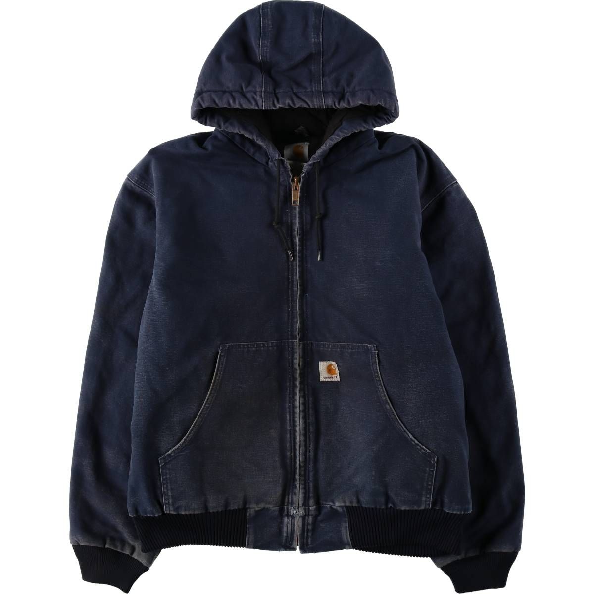 古着 カーハート Carhartt アクティブジャケット 中綿入り ダックフルジップパーカー USA製 メンズL相当/eaa636534