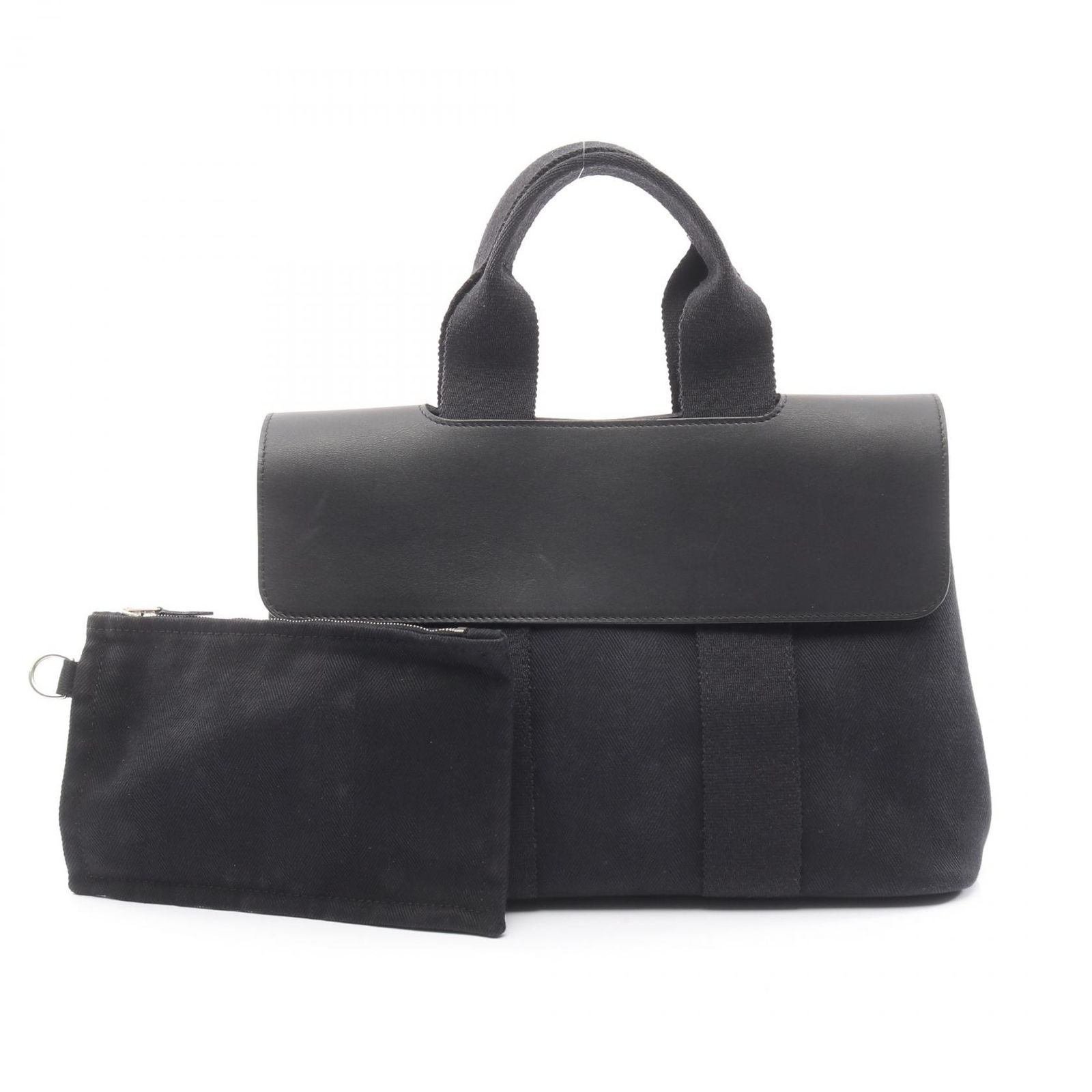 エルメス HERMES ハンドバッグ ヴァルパライソPM ブラック レザー 