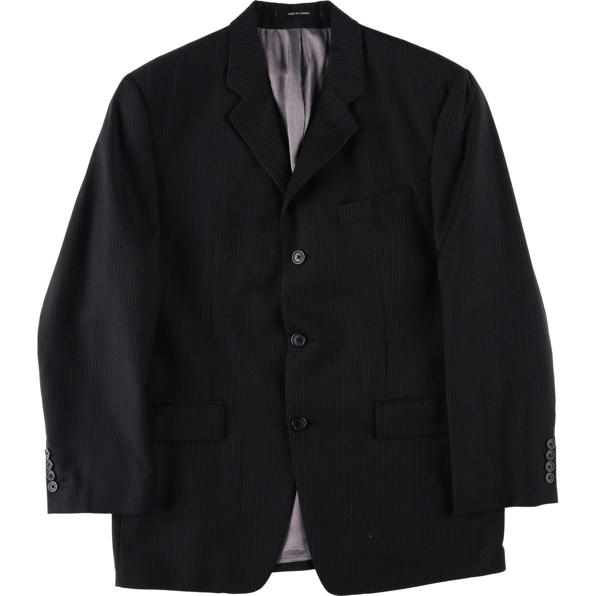 古着 00年代~ カルバンクライン Calvin klein ストライプ柄 ウールテーラードジャケット カナダ製 メンズM相当/eaa639706