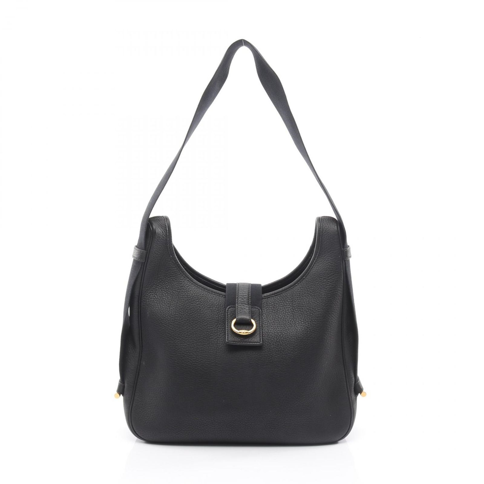 エルメス HERMES ショルダーバッグ サコ ブラック レザー サコ ブラック レディース Used A