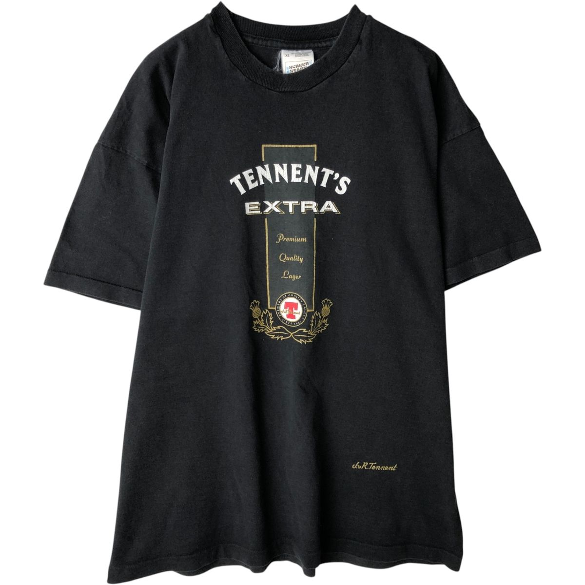 古着 90年代 スクリーンスターズ SCREEN STARS TENNENT'S EXTRA アドバタイジングTシャツ メンズXL相当 ヴィンテージ/eaa638714