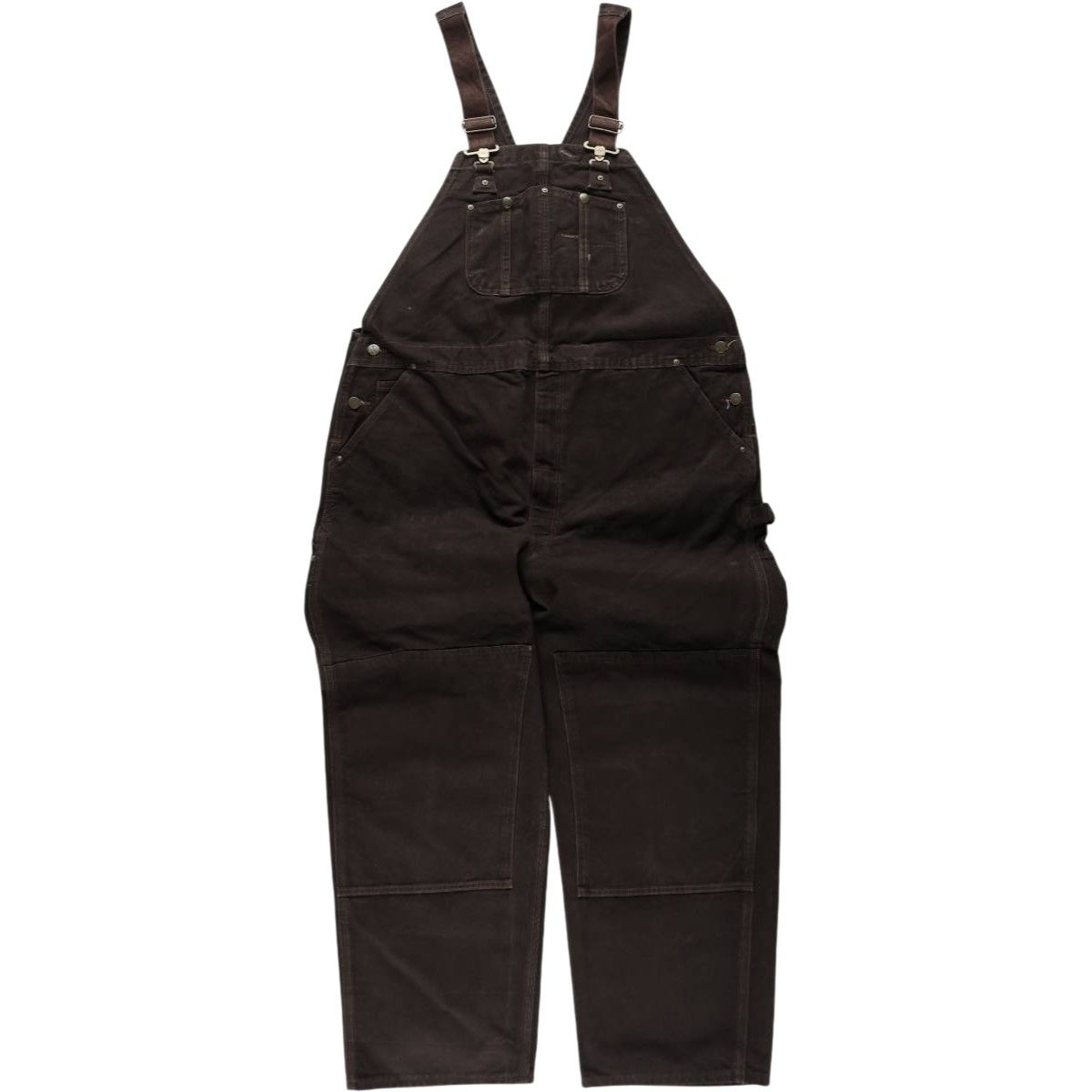 希少USA 古着 カーハート ダック地 ダブルニー ビッグ オーバーオール 古着 ビックサイズ カーハート Carhartt ダブルニー ダック