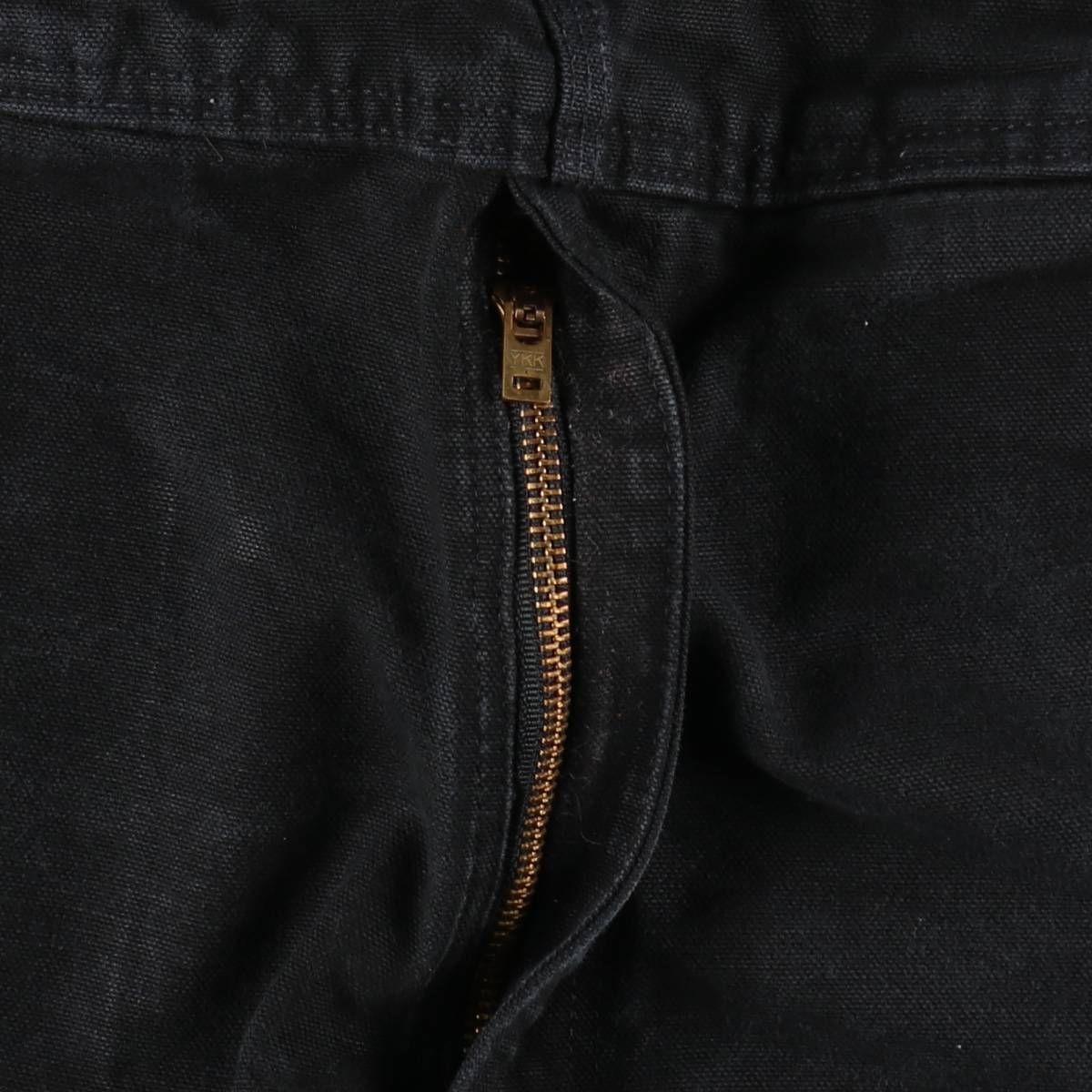 古着 カーハート Carhartt RELAXED FIT ダブルニー ブラック ダック オーバーオール メンズw36相当/eaa633595