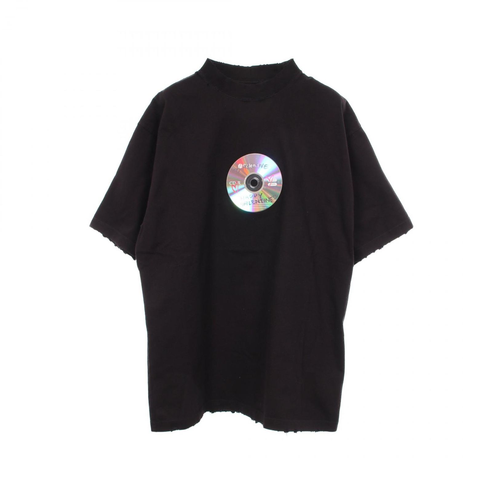 バレンシアガ BALENCIAGA 半袖Tシャツ Valentine CD コットン Tシャツ ユニセックス 未使用