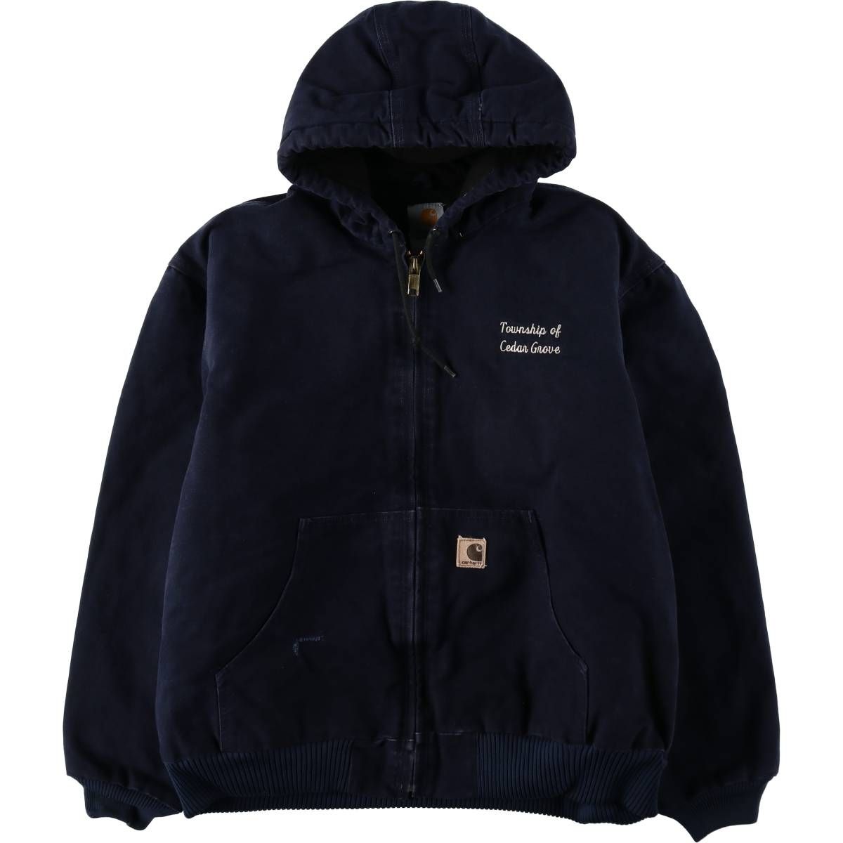古着 00年代 カーハート Carhartt アクティブジャケット 中綿入り ダックフルジップパーカー メンズXL相当/eaa636532