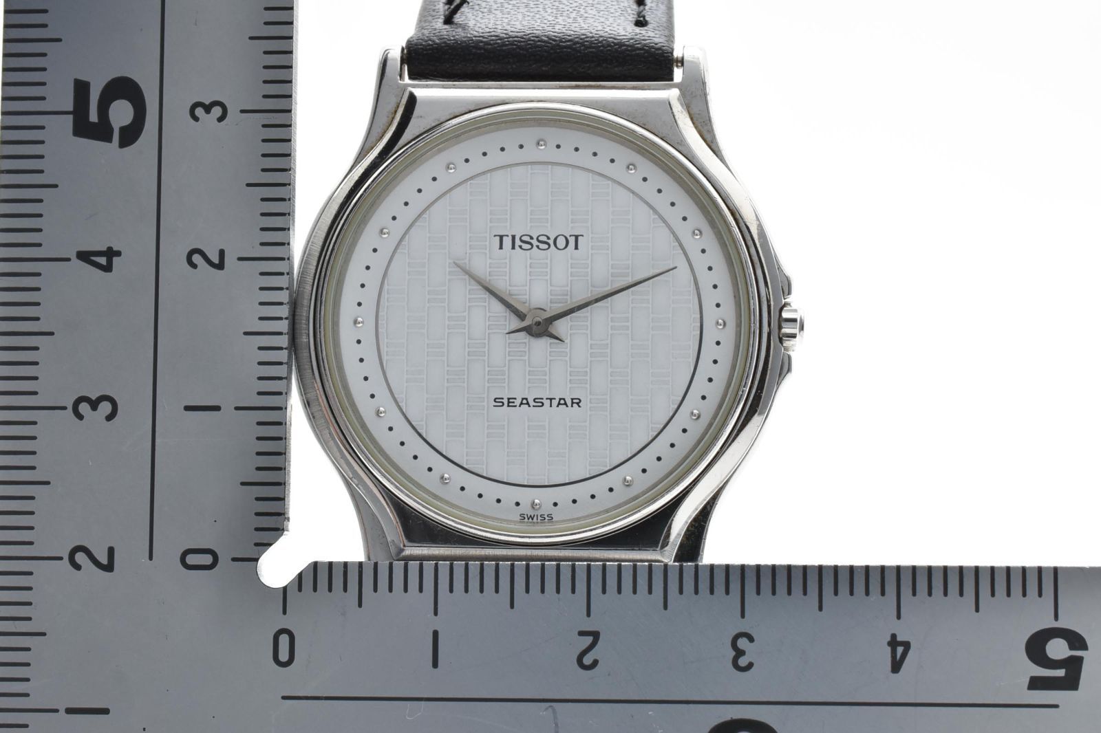 稼働品】ティソ シースター 腕時計 メンズ ホワイト文字盤 TISSOT 