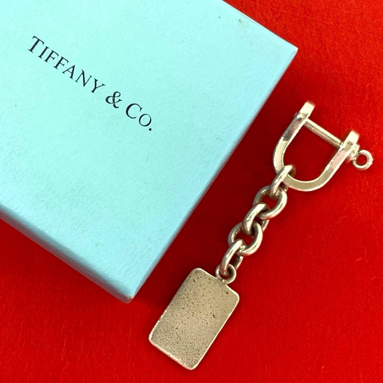 極 美品 TIFFANY&Co. ティファニー インゴット バーチャーム シルバー925 キーホルダー キールリング シルバー 16875 34,970円