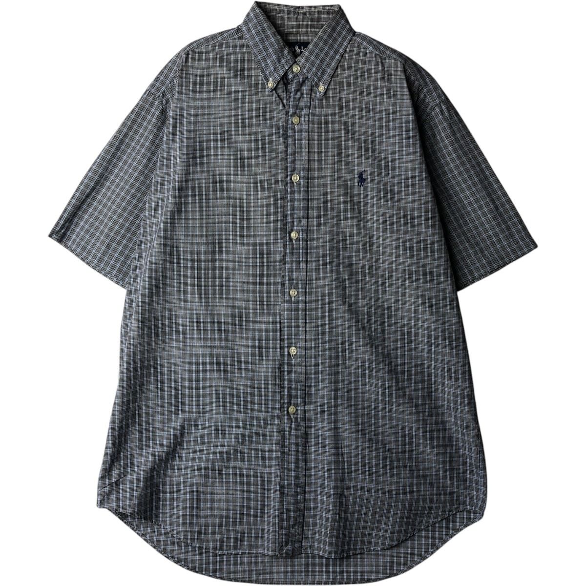 古着 ラルフローレン Ralph Lauren BLAKE 半袖 ボタンダウン チェックシャツ メンズS相当/eaa640685